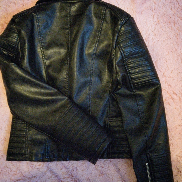 Faux Leather Biker Jacket - Picture 2 of 4